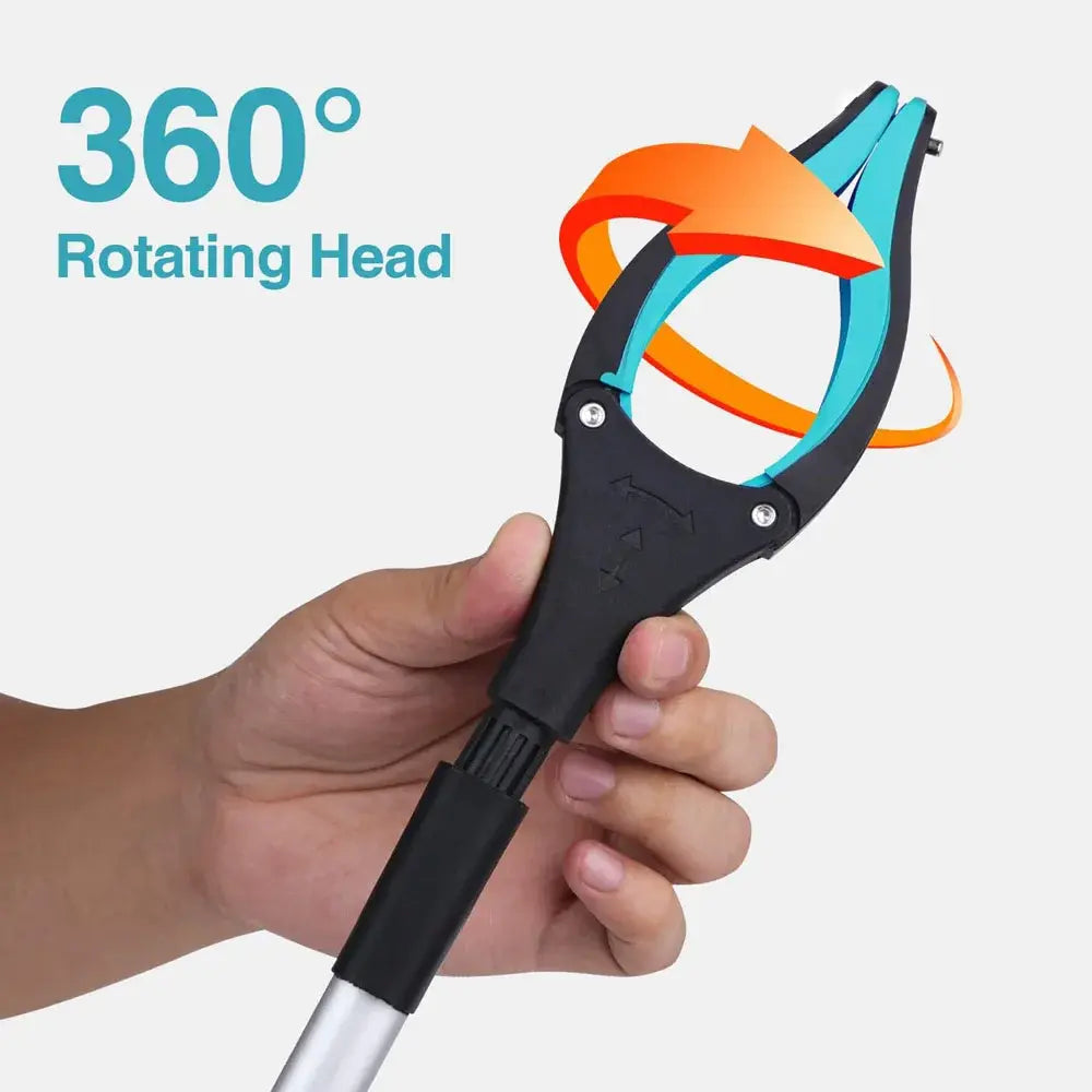 Grabber Tool 32" Trash Picker with Strong Magnetic Tip Deft Claw Reacher Grabber for Elderly 360° Rotating Foldablegripper..