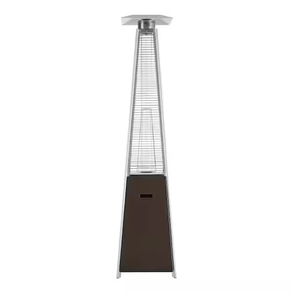 42,000 BTU Pyramid Patio Heater with Quartz Glass Flame β Outdoor Propane Heater