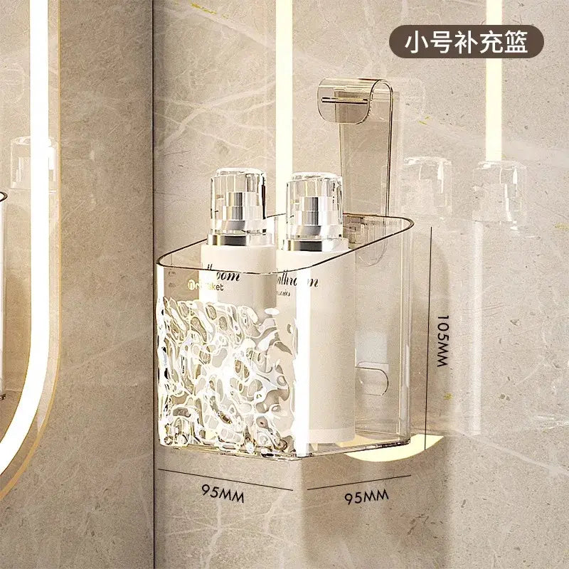 Light Luxury Shampoo Holder Bathroom Shelf Glacial Streak Shower Caddy Storage Rack for Bathroom Storage Shelfs..