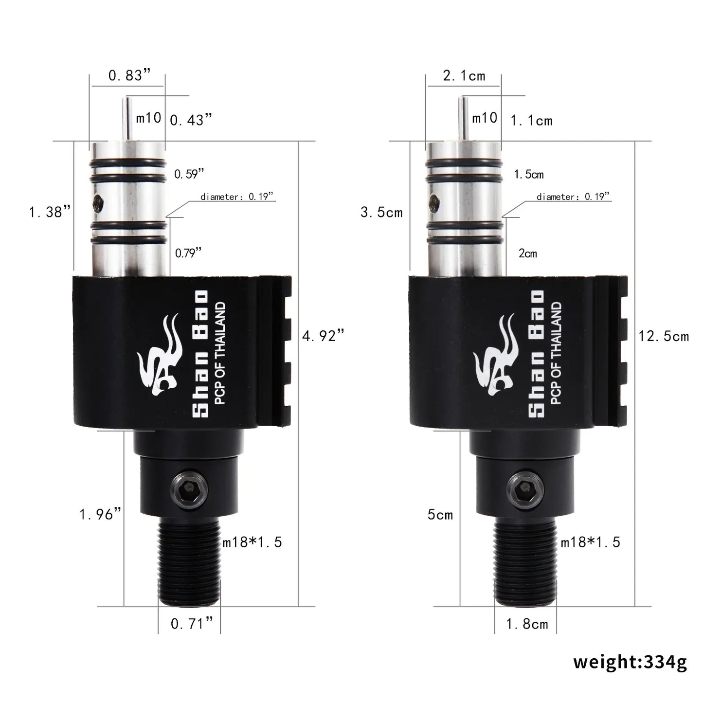 Shan bao submersible valve aluminum alloy anti-upwind check valve with 3000psi display..