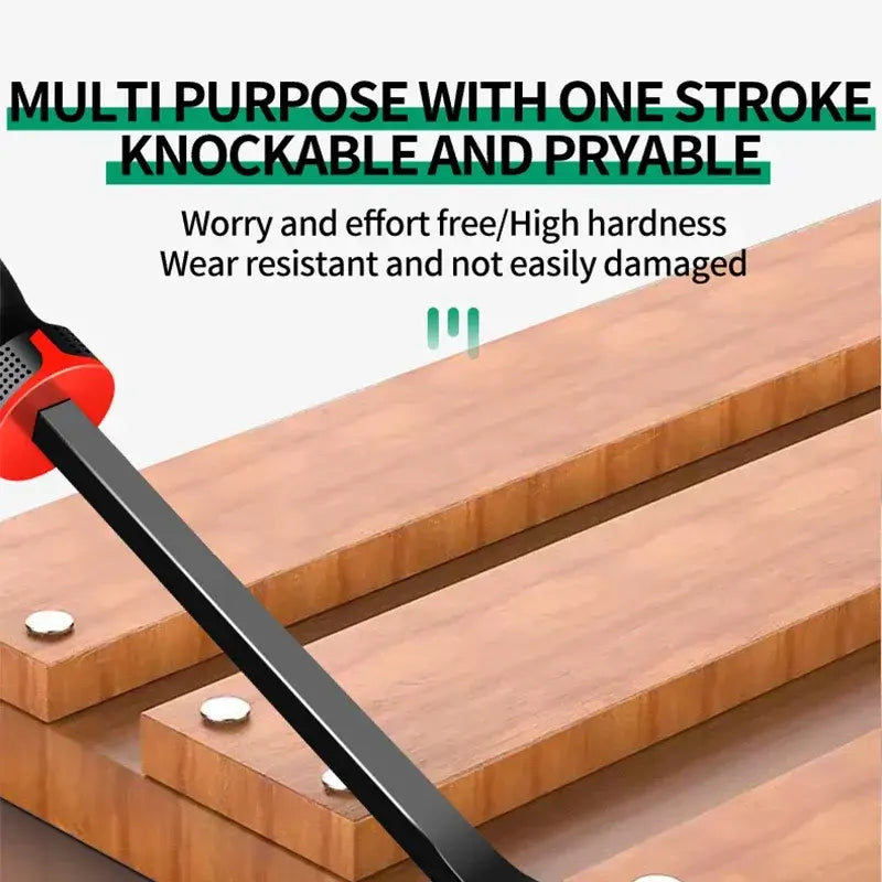 Multi-Function Long Pry Bar 8 12 18 Inch Tire Heavy Duty Crowbar Strike Cap Nail Puller Car Repair CV-R Removal Hand Tools..