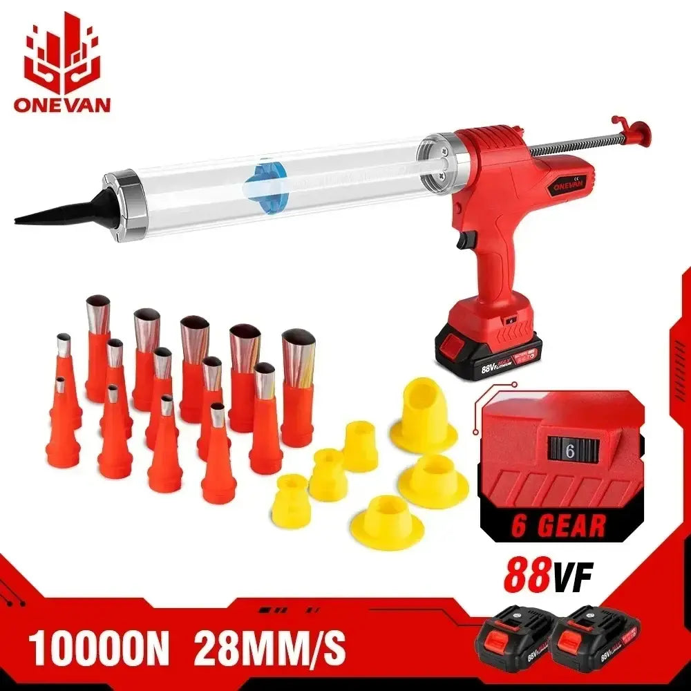 ONEVAN Cordless Electric Glue Gun Multi-function Electric Glass Caulking Gun Adhesive Glue Sealant Tool For Makita 18v Battery..
