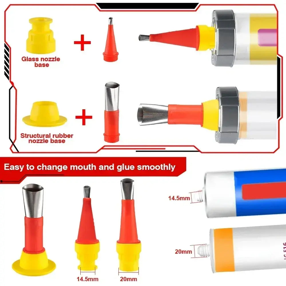 ONEVAN Cordless Electric Glue Gun Multi-function Electric Glass Caulking Gun Adhesive Glue Sealant Tool For Makita 18v Battery..