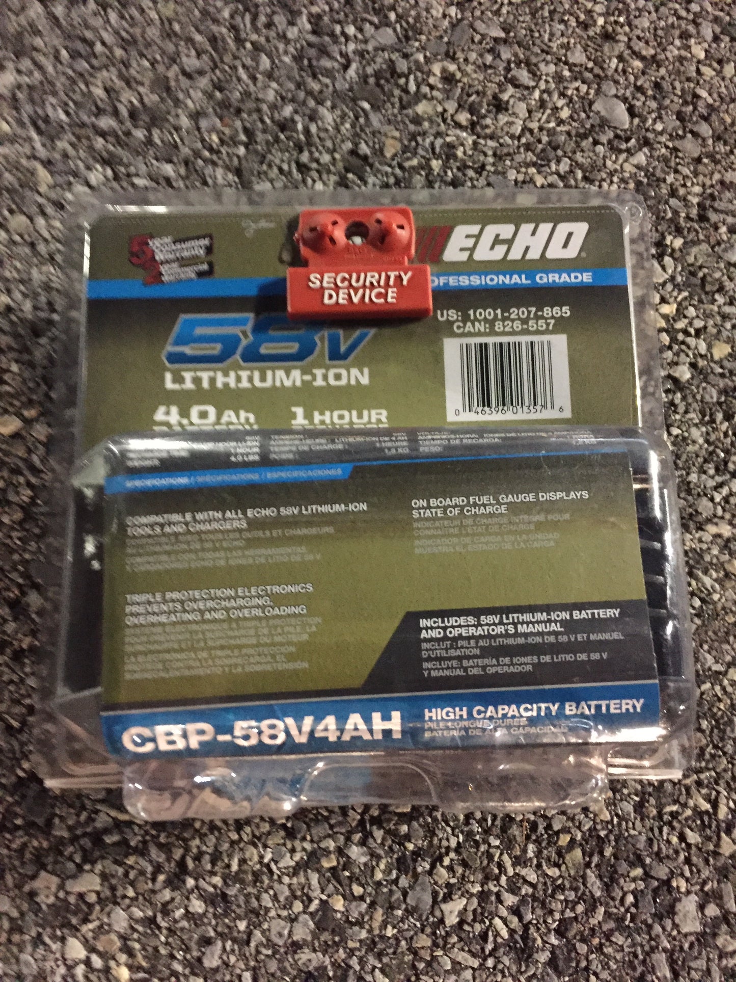 Echo 58v Battery Lithium Ion 4 Ah Trimmer Chainsaw Blower 58Volt 4.0 58 Volt