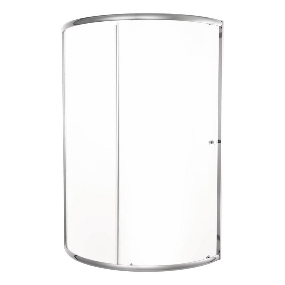 38 in Round Glass Shower with Base.