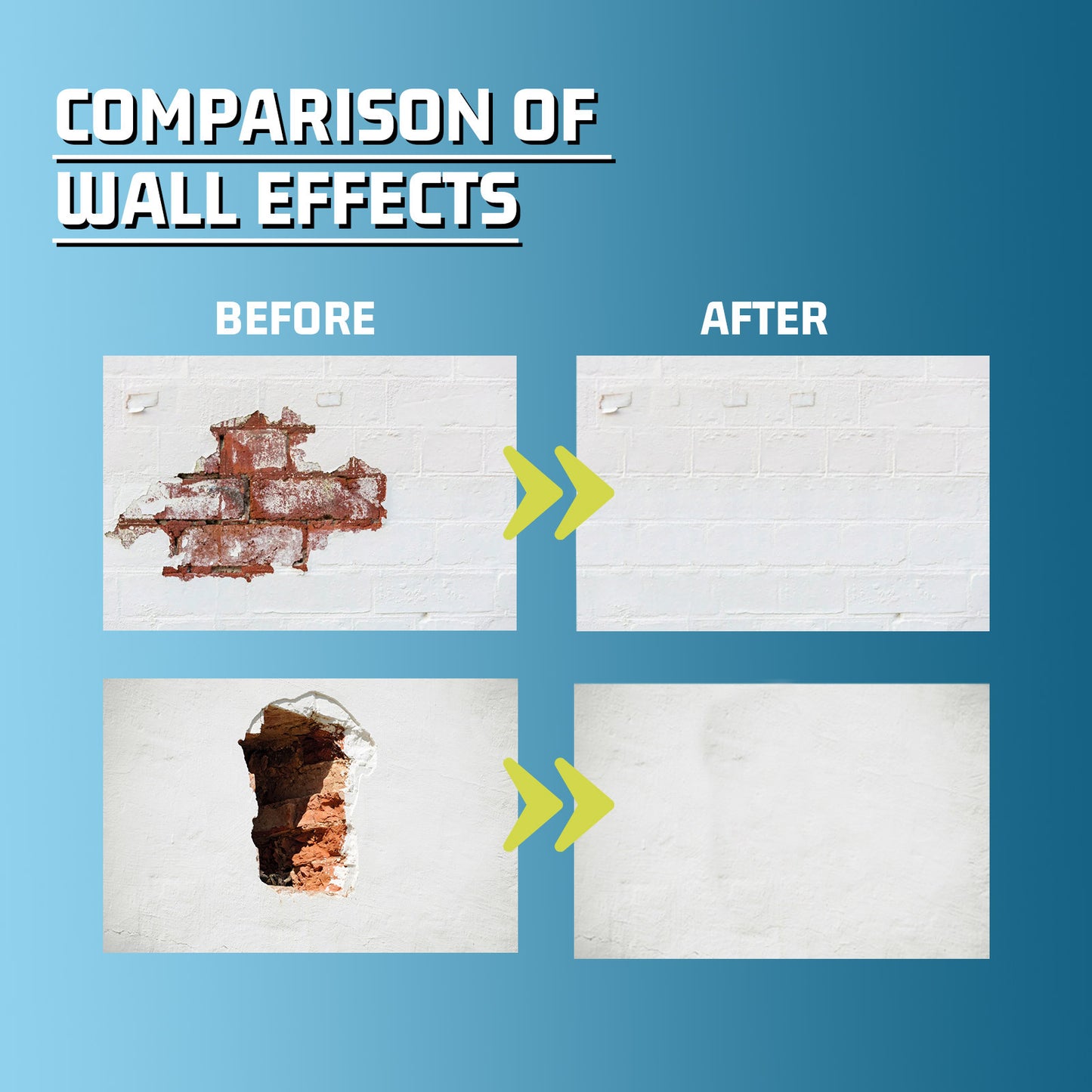 Jaysuing Wall Leak Fill Repair Plaster Set Home Wall Repair Cover Stain Reconditioning Paint
