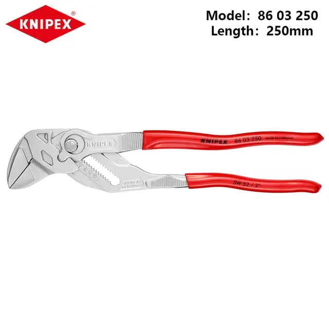 KNIPEX Pliers Wrench Chrome Plated Adjustable Plumbing Plier 8603125 8603150 8603180 8603250 8603300 8603400..