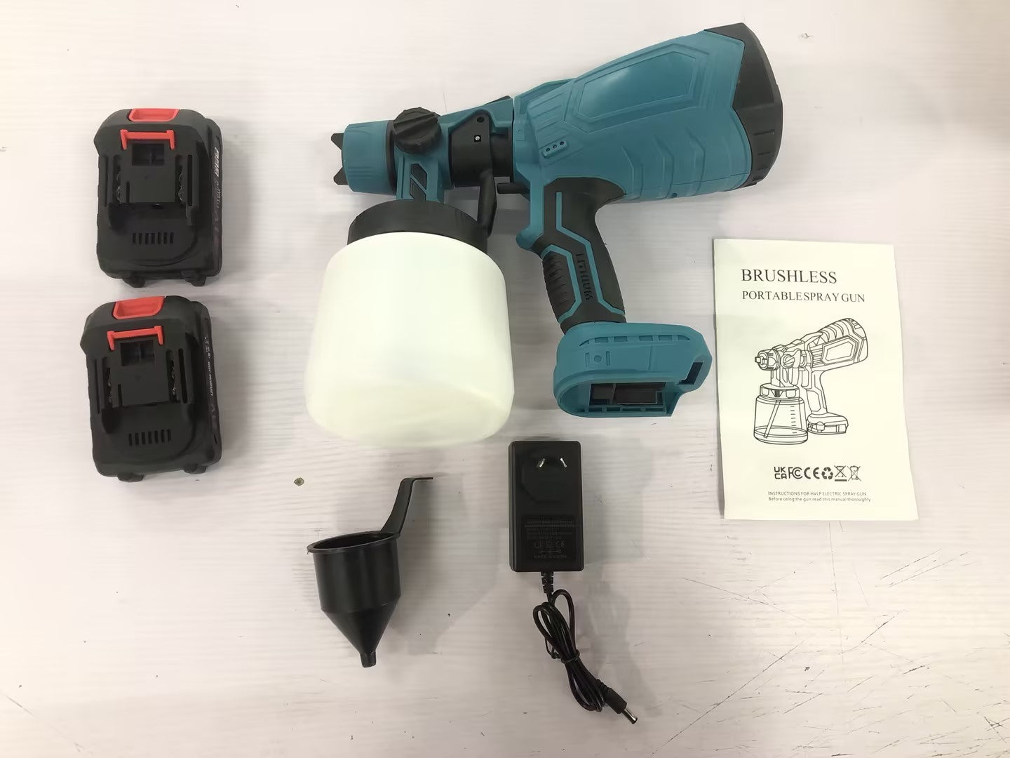 Gun Wireless Paint Sprayer Portable Paint Blue
