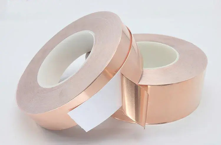 30 Meters Single Side Conductive Copper Foil Tape Strip Adhesive EMI Shielding Heat Resist Tape 5mm 6mm 8mm 10mm 15mm 20mm 30mm