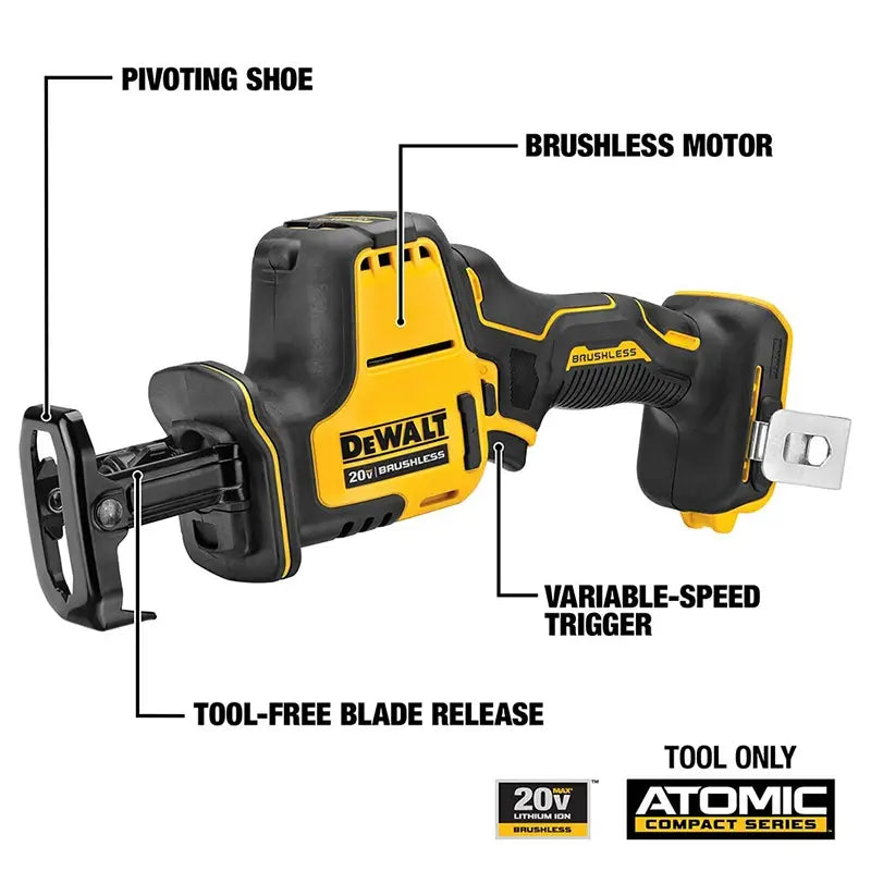 DEWALT DCS369 20V Reciprocating Saw One-Handed Cordless Lithium Battery Brushless Speed Adjustable Metal Wood Electric Saw..