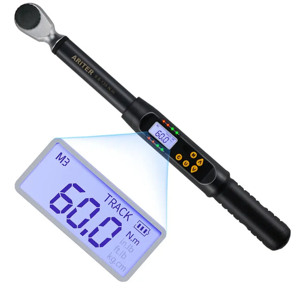 ARITER 3/8" 1/2" Digital Torque Wrench Professional Adjustable High Accuracy Data Save Bike Car Bicycle Repair Torque Tool Key..