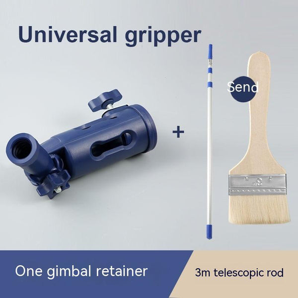 Roller Brush Putty Knife Universal Gripper Clip Adapter Paint Rod Connector Tool Dead Angle Painting..