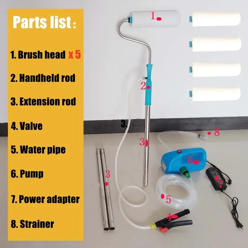 UNDEROOF-Automatic Paint Roller Coater, Self-Priming, Emulsion Self Brushing Tool, Telescopic Brush, Extended Printing..