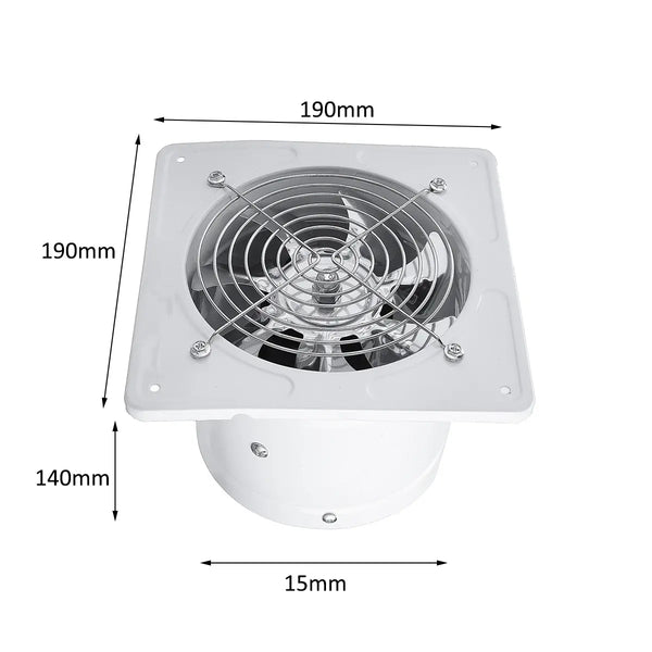 6 Inch Exhaust Fan 220V Ceiling Window Fan Waterproof Extractor Exhaust Ventilation Pipe Fan Bathroom Kitchen Air Cleaner Fan..