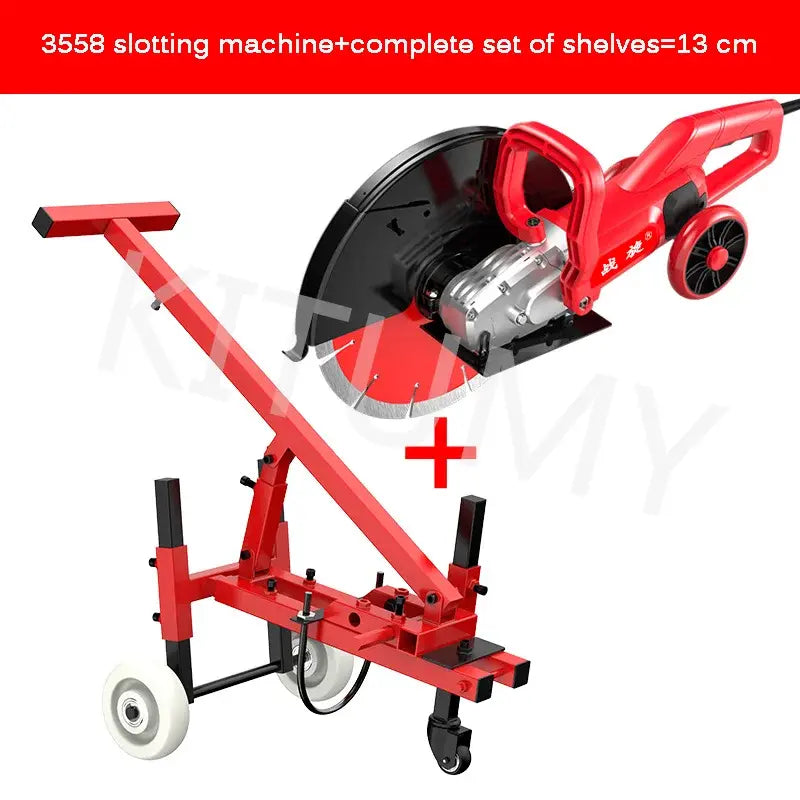 220V 7200W Machine Concrete Cutting Machine + Diamond Saw Blade Multi-function Wall Slotting Machine Electric Slotting