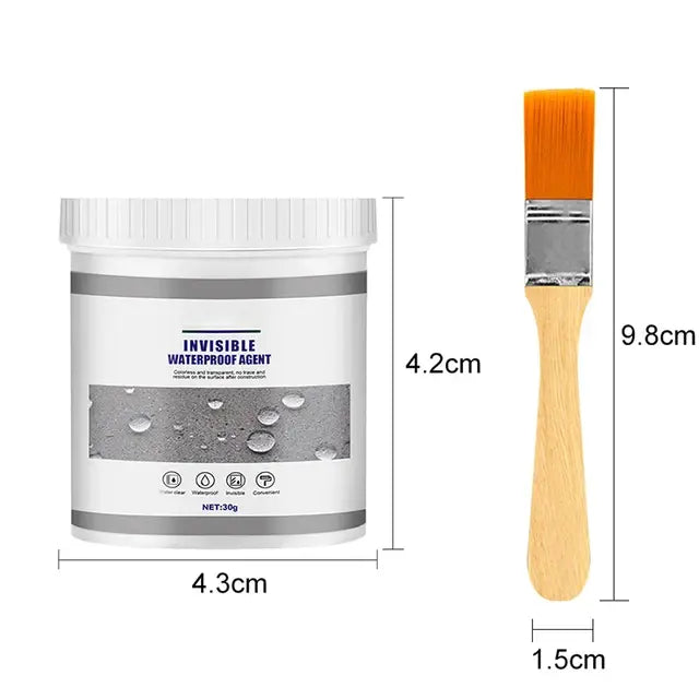 Waterproof Coating Sealant Agent Invisible Paste Glue With Brush Repair Home Roof Transparent Bathroom Antileak Glue 30/100/300g..