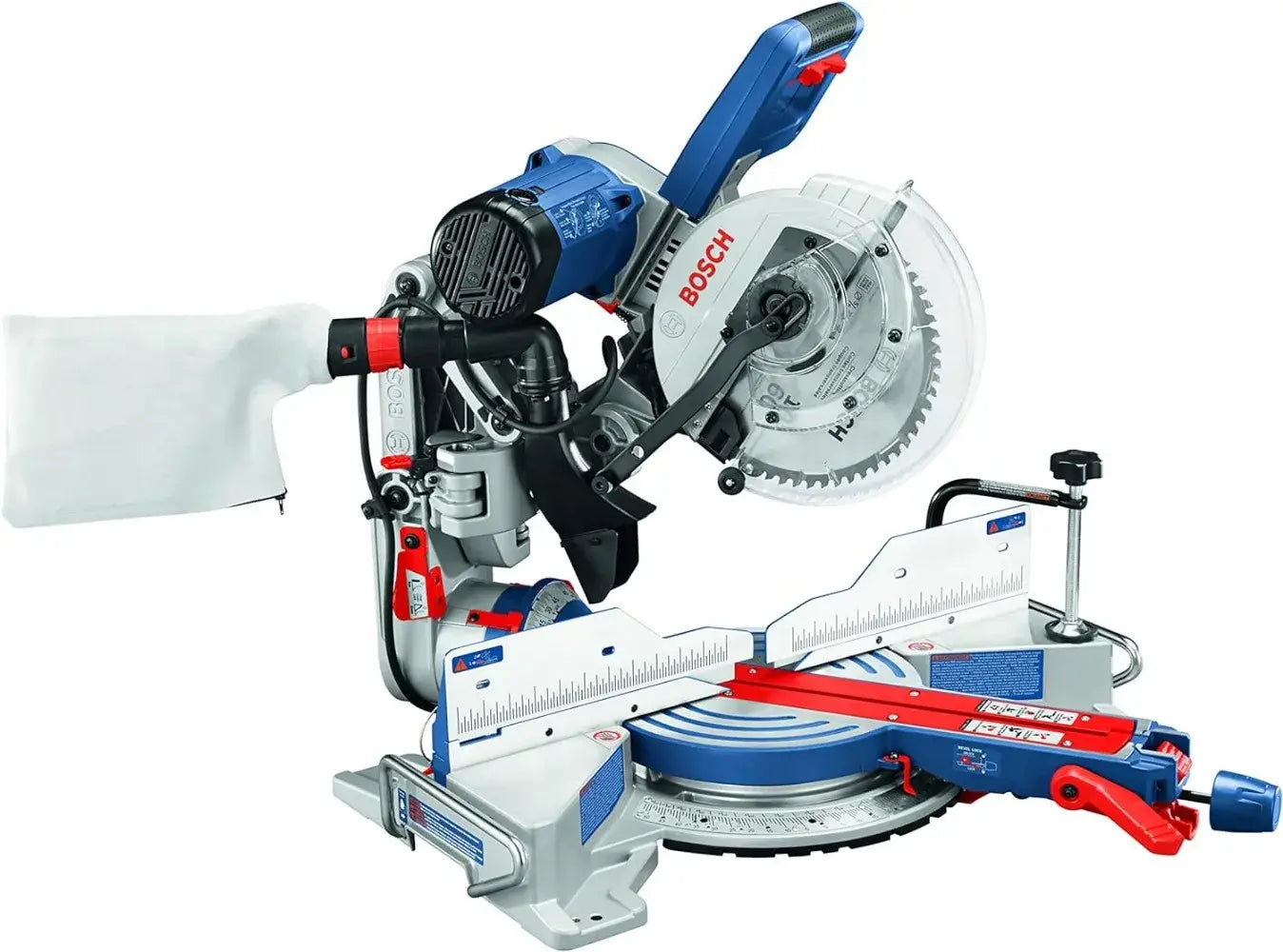 Compact Miter Saw - 15 Amp Corded 10 in. Dual-Bevel Sliding Glide Miter Saw with 60-Tooth Carbide Saw Blade, Blue..