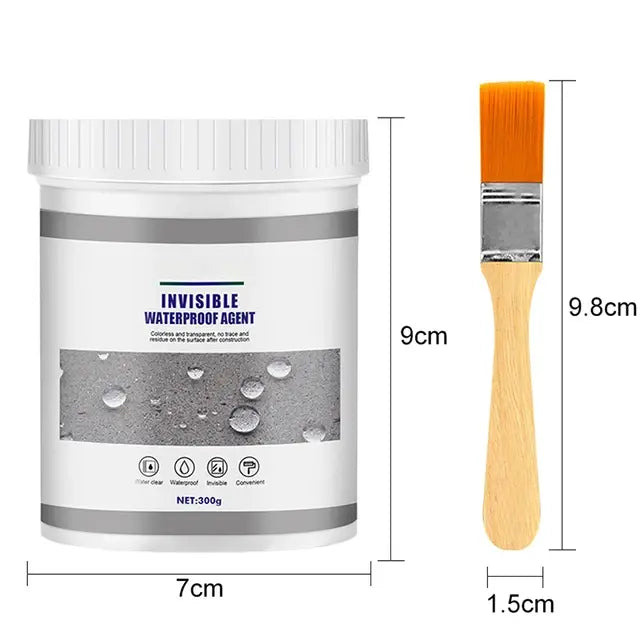 Waterproof Coating Sealant Agent Invisible Paste Glue With Brush Repair Home Roof Transparent Bathroom Antileak Glue 30/100/300g..