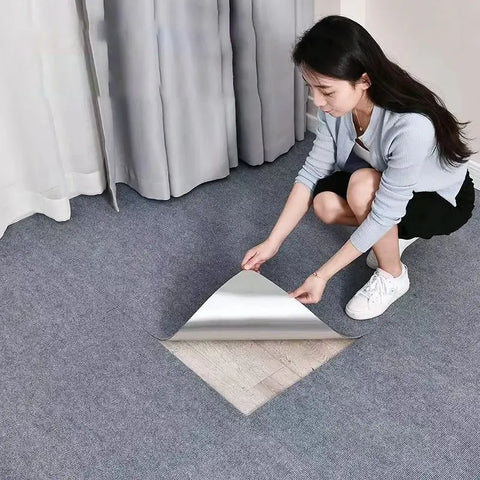 Self-adhesive Rugs 30x30cm Splicing Square Floor Mat sound Insulation And Dirt Resistant Hotel Office Full Commercial Floor Mat