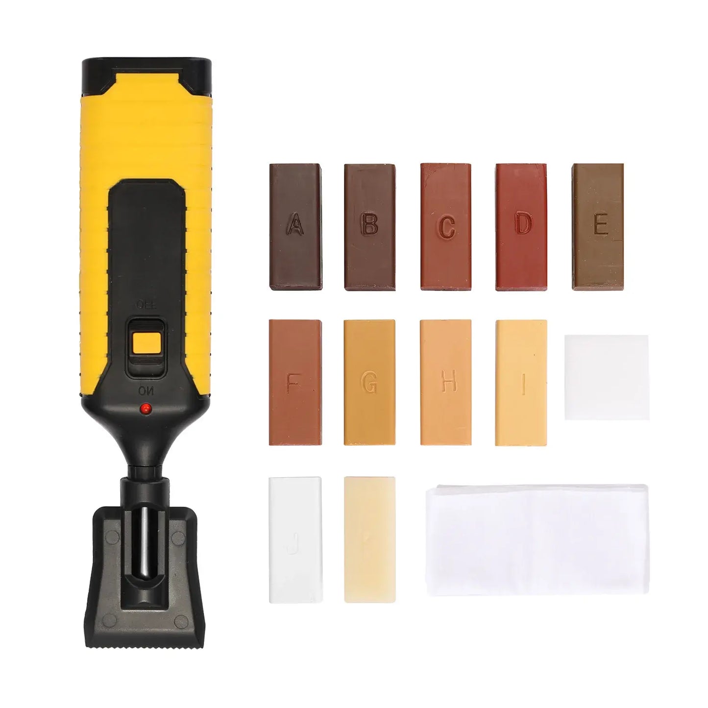 Laminate Repairing Kit Wax System Floor Worktop Sturdy Casing Chips Scratches Mending Tool Set office desk repair hand tool kit