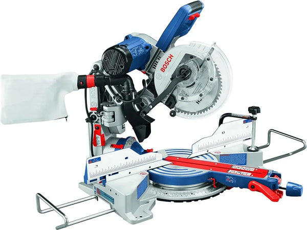 Compact Miter Saw - 15 Amp Corded 10 in. Dual-Bevel Sliding Glide Miter Saw with 60-Tooth Carbide Saw Blade, Blue..