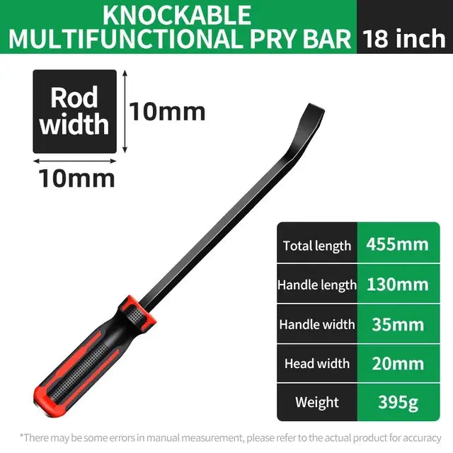 Multi-Function Long Pry Bar 8 12 18  Inch Tire Heavy Duty Crowbar Strike Cap Nail Puller Car Repair CV-R Removal Hand Tools..