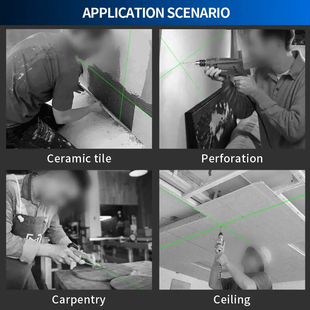 16 Lines 4D Laser Level Green Line Self-Leveling 360 Horizontal And Vertical Super Powerful Laser Level Green Beam Laser Level..