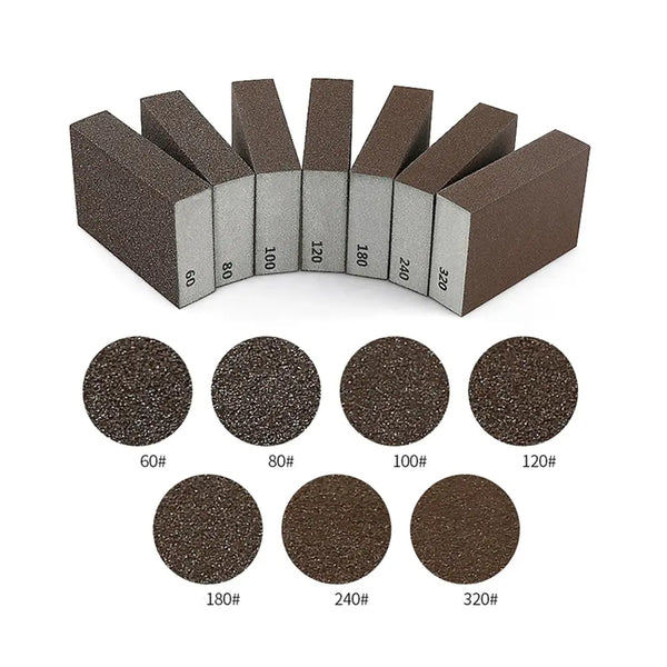 Sanding Sponge Blocks Grit 60 80 100 120 180 240 320 Wall Grinding Sponge Sand Block Sandpaper Model Paint Polished Sand Brick..