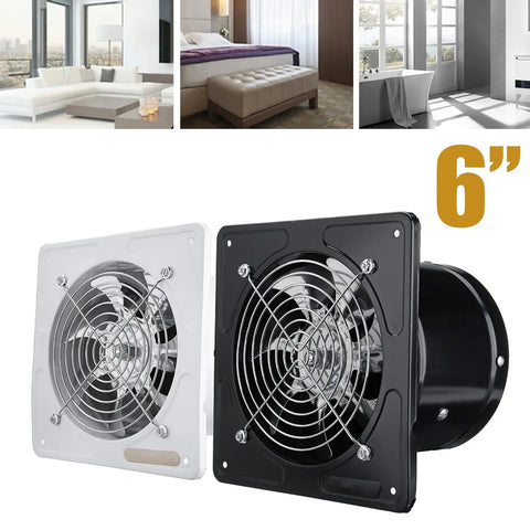 6 Inch Exhaust Fan 220V Ceiling Window Fan Waterproof Extractor Exhaust Ventilation Pipe Fan Bathroom Kitchen Air Cleaner Fan..