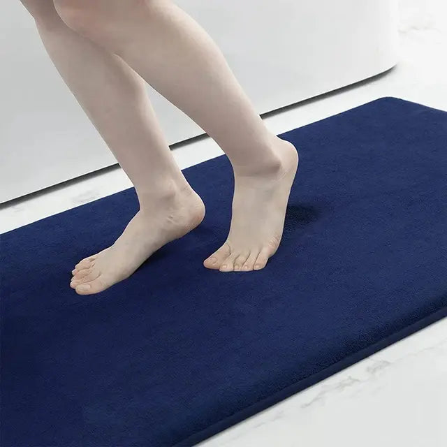 Homaxy Super Absorbent Bath Mat Memory Foam Carpet Non-Slip Toilet Bathroom Rug Soft Living Room Bedroom Shower Decor Foot Rug