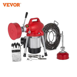 VEVOR Automatic Dredge Machine Pipe Drain Cleaning  250/400/500W Tube Cleaner Blockage Unblocker Toilet Sewer Dredge Machine..