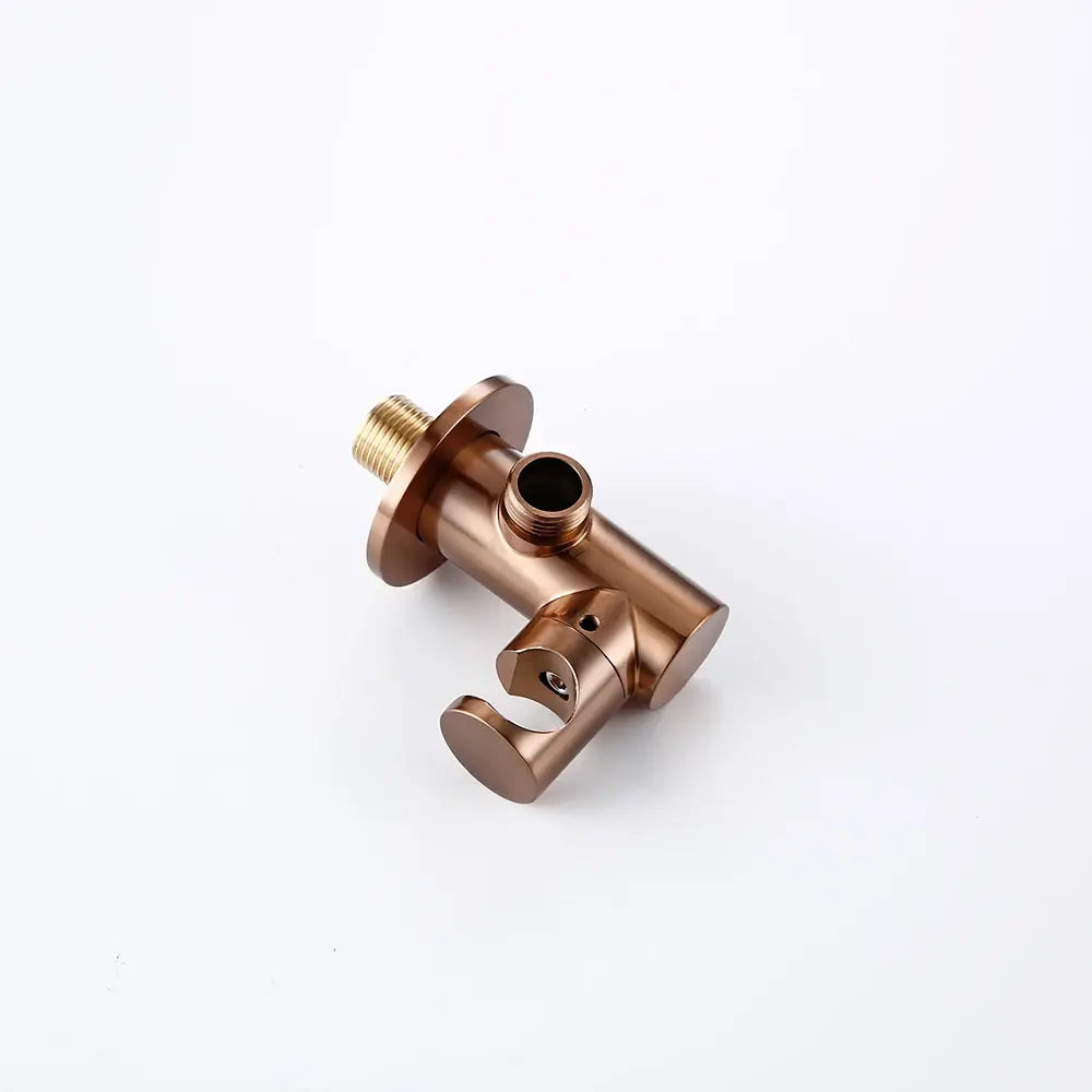 Shower Set Bath Brushed Rose Gold Rainfall Bathroom Faucet Brass Diverter Mixer Tap Hand Held 8-12" Head Wall Arm Valve Kit..