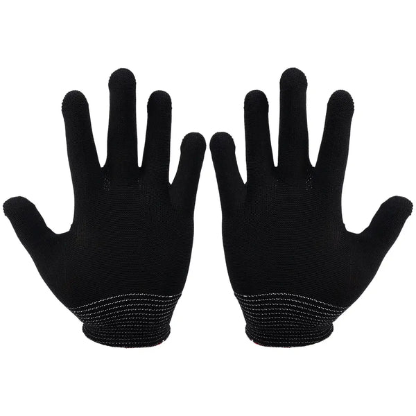 White Black Thin Nylon Work Gloves Cotton Thread Working Polyester Yarn Protection Gloves for Painter Industrial Warehouse..