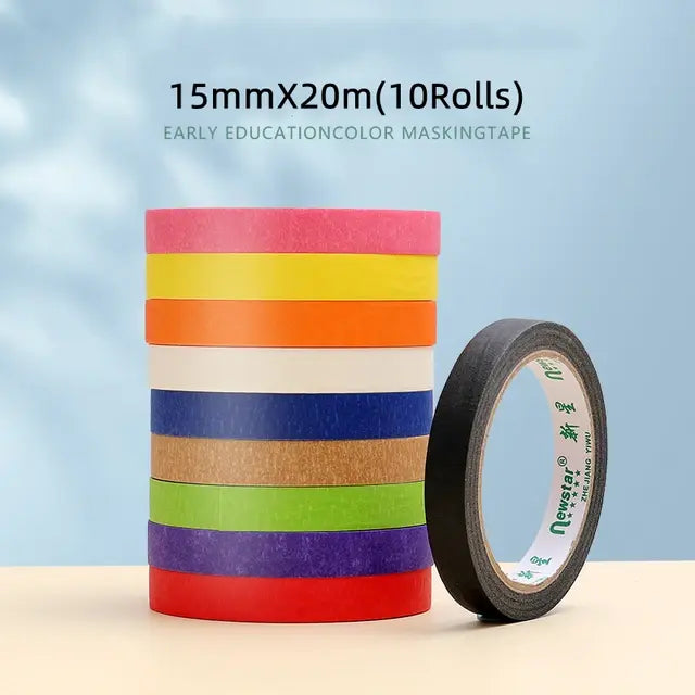 20Meter Length Automobile Handwritten Protect The Wall Painting White Paper Adhesive Tape Drawing No Trace Masking Tape..