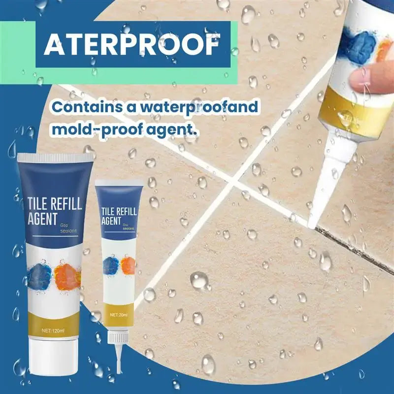 120ml Repair Agent Waterproof White Tile Refill Grout Pen Mouldproof Filling Agents Wall Porcelain Bathroom Paint Cleaner