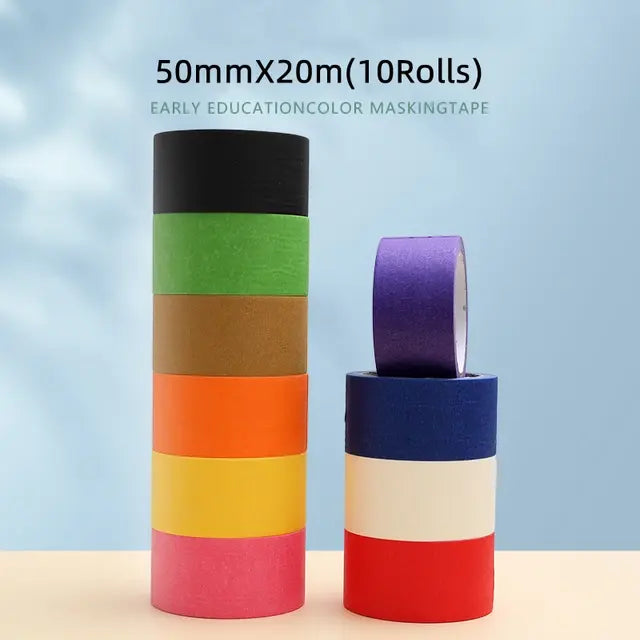 20Meter Length Automobile Handwritten Protect The Wall Painting White Paper Adhesive Tape Drawing No Trace Masking Tape..