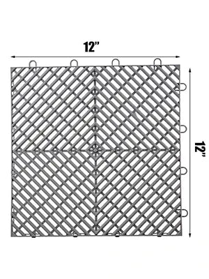 VEVOR 25/50 PCS Drainage Tiles Interlocking PP Plastic Tiles 12"x12" Deck Tiles Outdoor Interlocking Tiles Deck Flooring Kitchen..