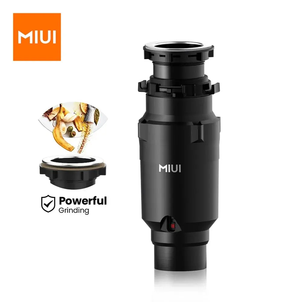 MIUI Continuous Feed Garbage Disposal with Sound Reduction,1/2 HP Food Waste Disposer with Stainless Steel Grinding System..