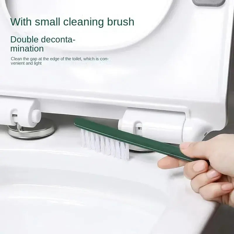 Toilet Brush Silicone Free Wall Mounted Multi-functional Three Piece Cleaning Tools with Bracket Home Bathroom Accessories Sets..