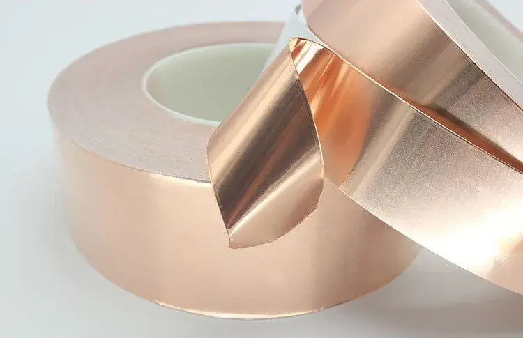 30 Meters Single Side Conductive Copper Foil Tape Strip Adhesive EMI Shielding Heat Resist Tape 5mm 6mm 8mm 10mm 15mm 20mm 30mm