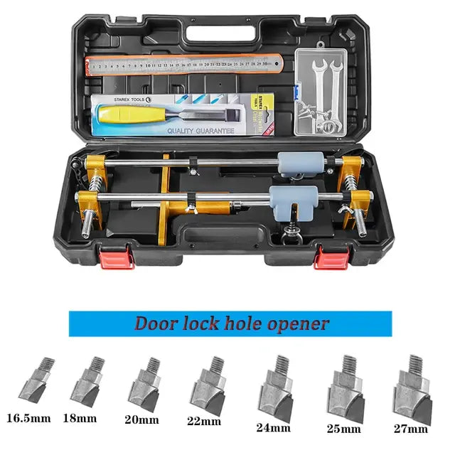 Door Lock Hole Opener Fixture Wooden Door Hole Opener Slotting Machine Opener Woodworking Installation Punching Fixture..