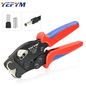 Ferrule Crimping Tool YE 16-4H Tubular Terminals 0.08-16mm²/30-5AWG Mini Pliers Adjust Knob To Control Electrical Clamps YEFYM..