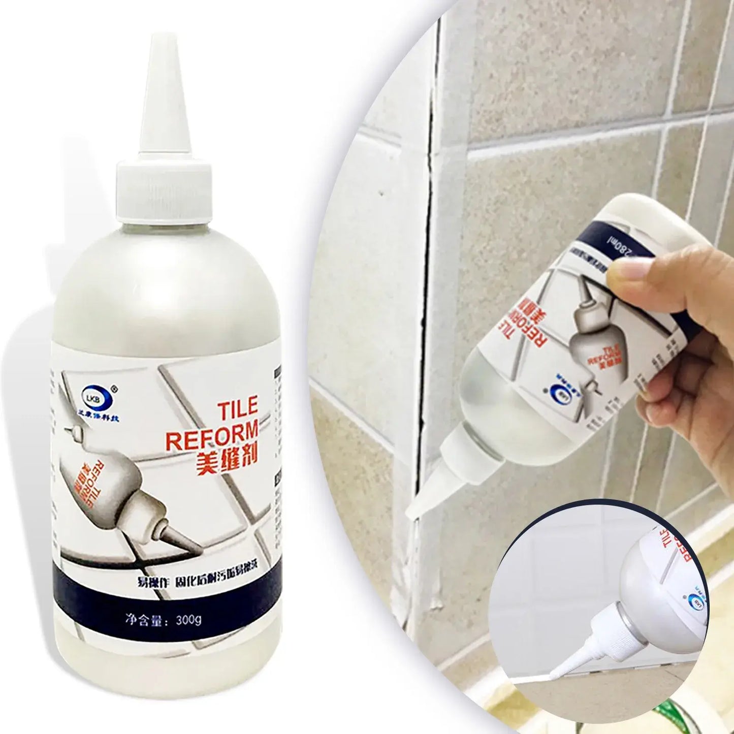 150/280ml Tile Grout Bathroom Reform Waterproof Tile Gap Refill Agent Tile Reform Coating Mold Cleaner Tile Sealer Repair Glue