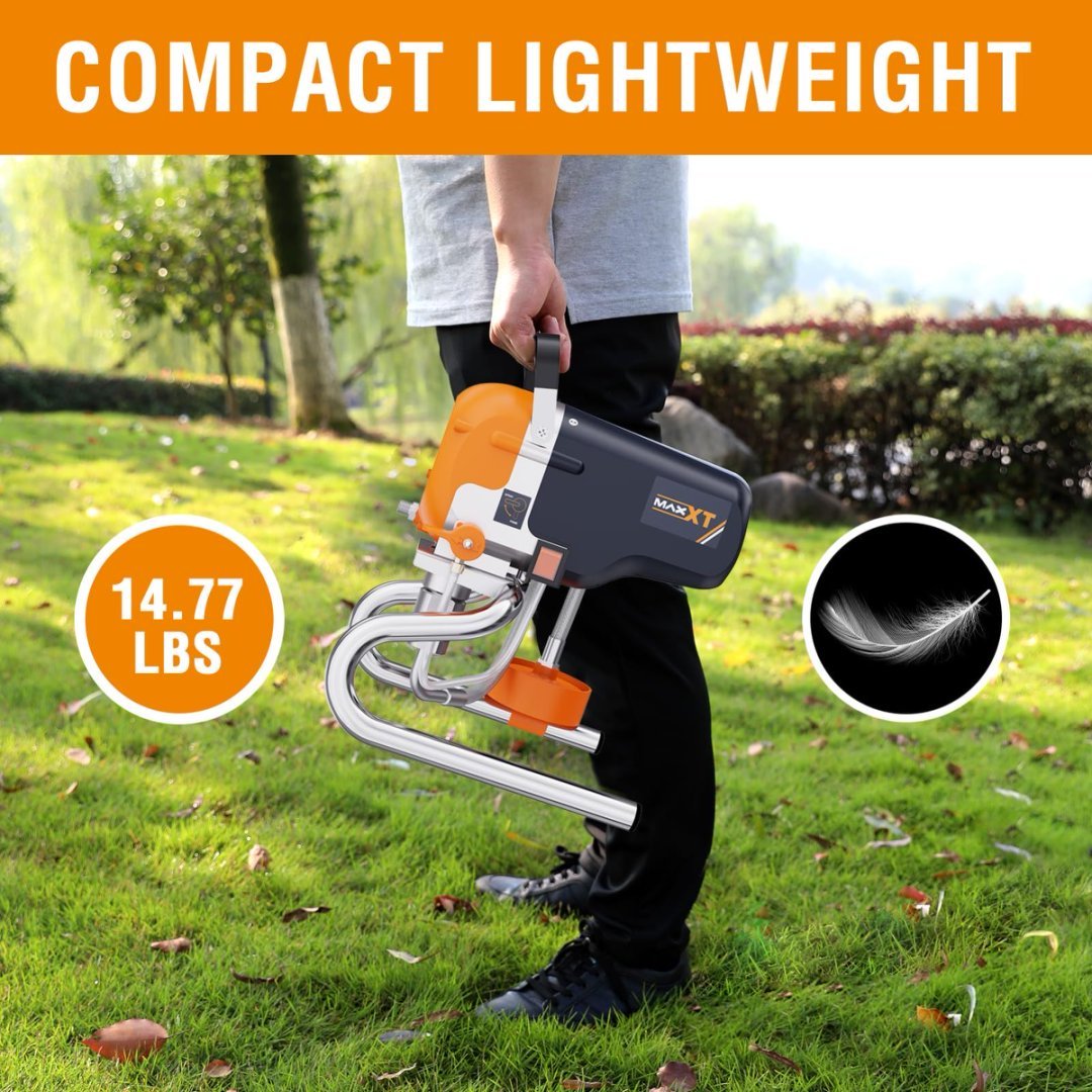 Airless Paint Sprayers, 3300PSI Motorized Paint Sprayer With Stand, High Efficiency Spray Paint Machine For Home, Outdoor DIY Handyman Shed Garage House Painting Deck Shed Fence Furniture