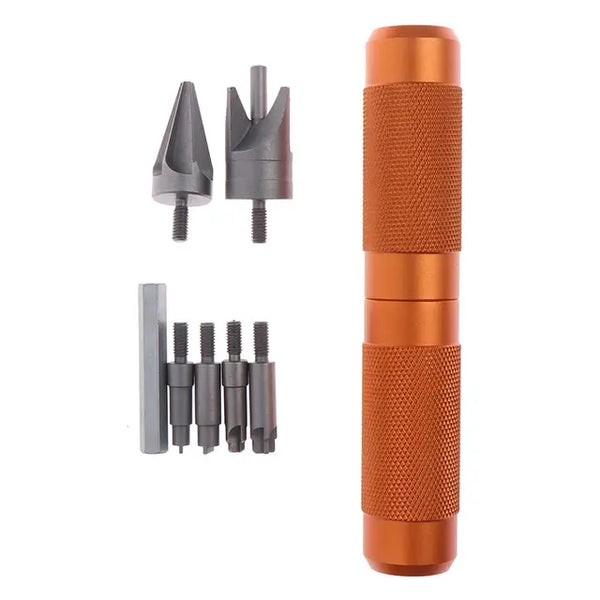 Alloy Case Prep Multitool Case Chamfer Deburring Hand Tools For Reloading Primer Pocket Cleaners Reamers For Removing Crimps 1pc..