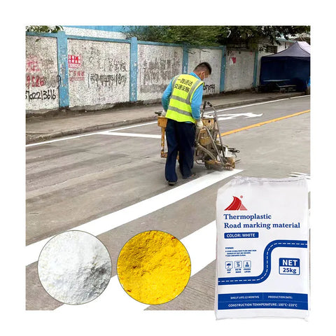 Fast Delivery Strong adhesion high reflective white yellow thermoplastic Road Line Marking Paint