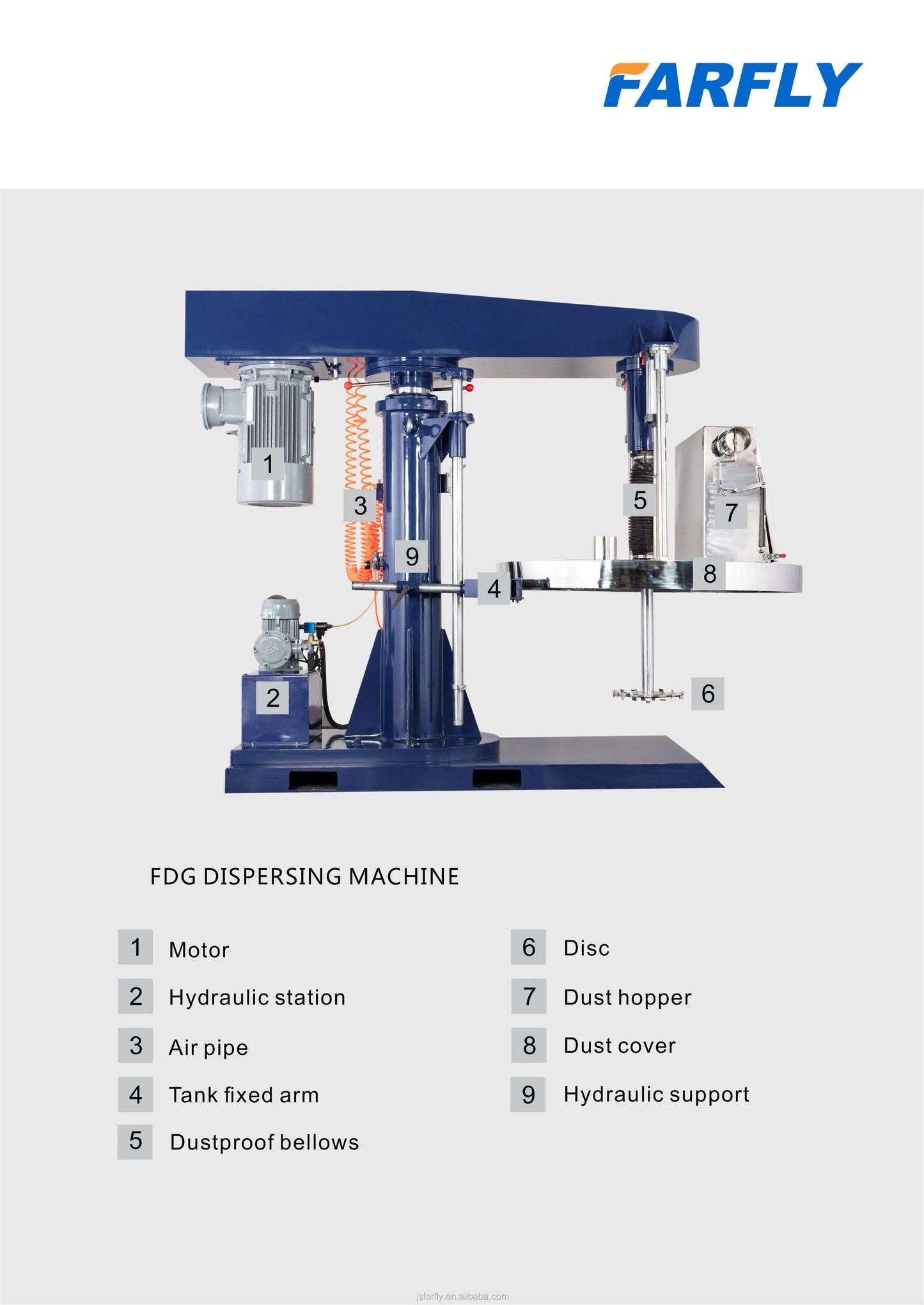 China Farfly Industrial Mixer Agitator For Ink Stirring Dispersion Mixer Paint Color Mixing Machine..