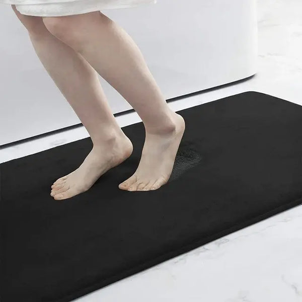 Homaxy Super Absorbent Bath Mat Memory Foam Carpet Non-Slip Toilet Bathroom Rug Soft Living Room Bedroom Shower Decor Foot Rug