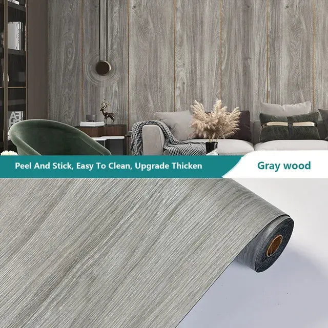 3D Wood Grain Peel And Stick Wallpaper, Self-Adhesive Flooring, Waterproof, mould proof Floor Tiles, Anti-Slip..