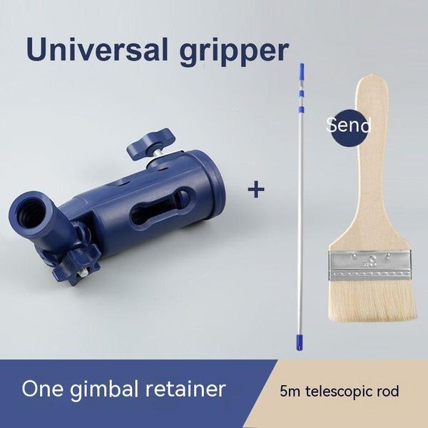 Roller Brush Putty Knife Universal Gripper Clip Adapter Paint Rod Connector Tool Dead Angle Painting..